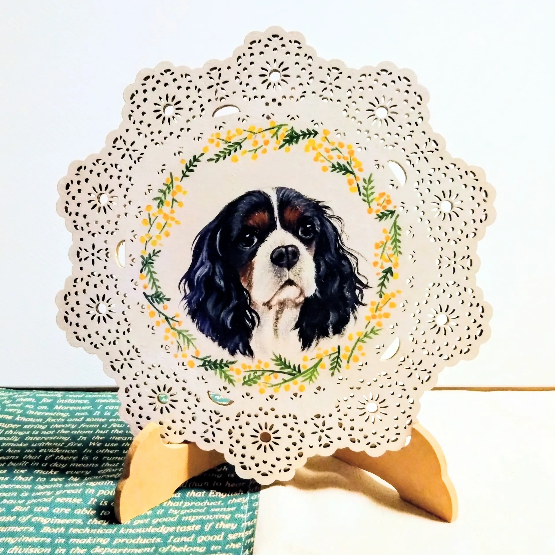 うちの子レースウッドプレート